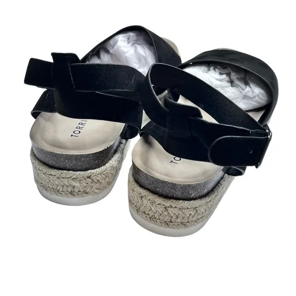 Torrid NWT Double Strap Esp Rope Platform Sandals 12 - Picture 11 of 16